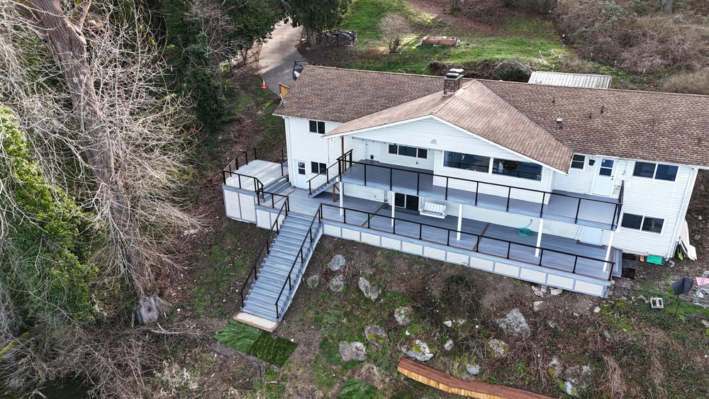 Multi-Level Hillside Deck built by our crew in Southwest Portland