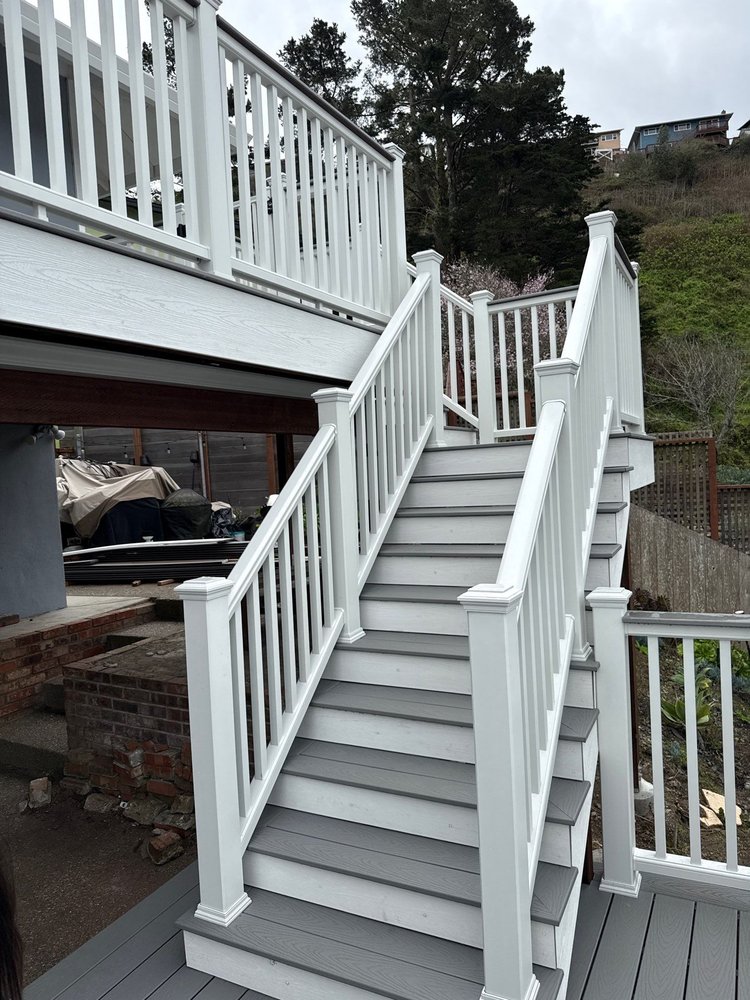 Composite Stairs & Landing built by our crew in Outer Northeast Portland